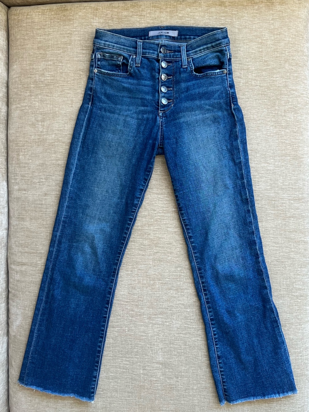 Joe's Jeans Medium Wash Flared Capri Pants, Capri Jeans Y2K Size 25